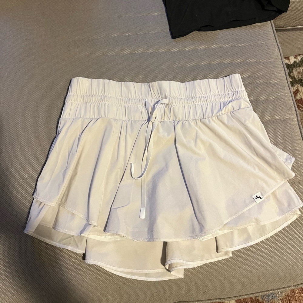 White Athletic Skort